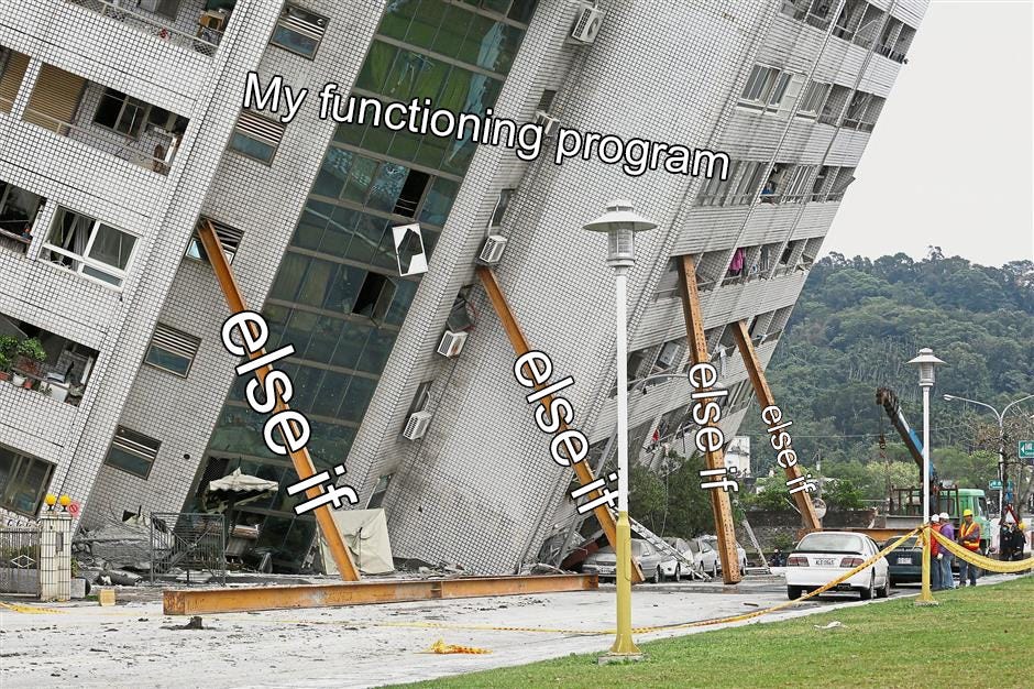 Building about to fall of. But if else comes to the rescue Building about to fall of. But if else comes to the rescue