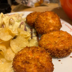 Vegan mushroom "crab" cakes