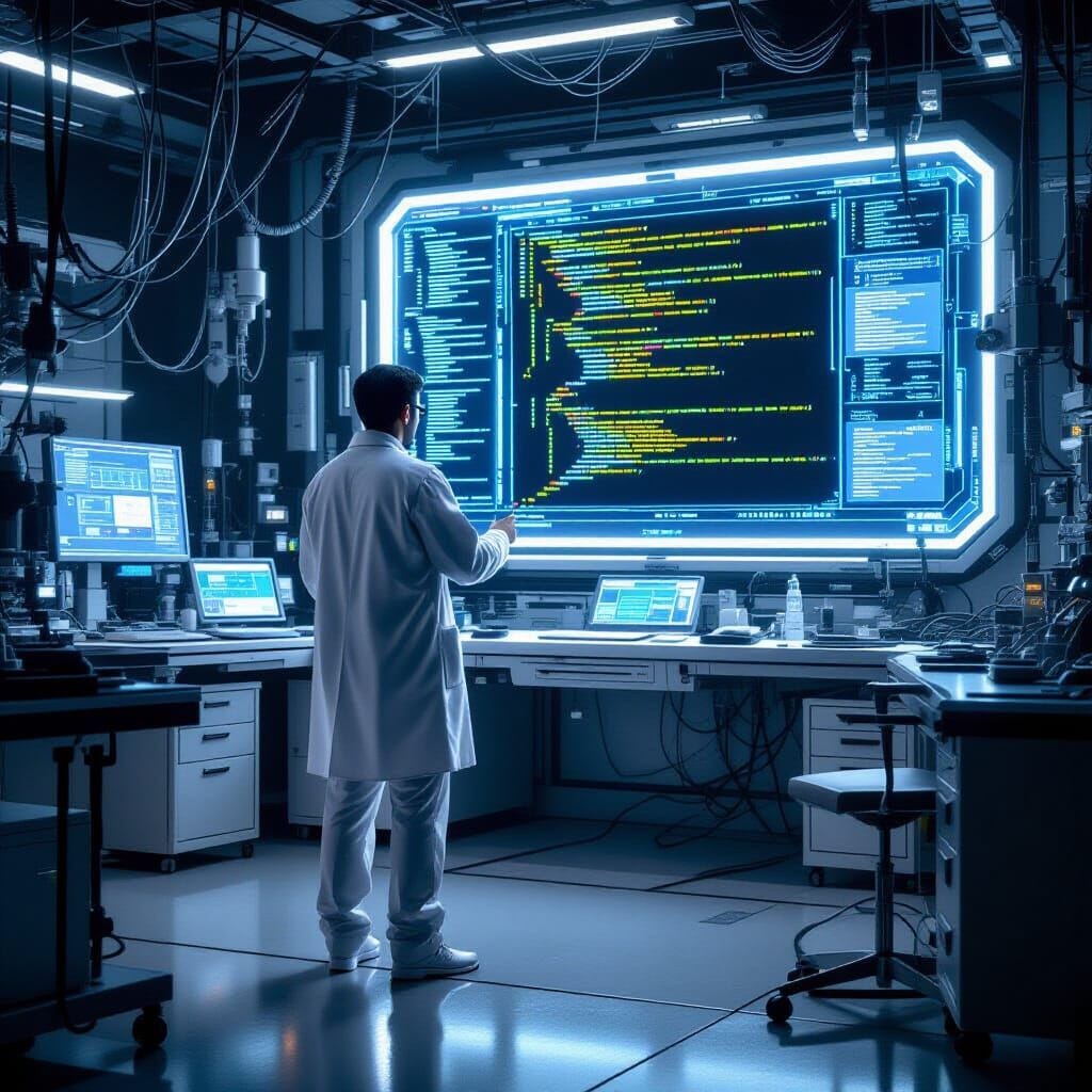 Advanced Rust Programming for technological geeks, a beautiful awe-inspiring panoramic picture, phtorealistic