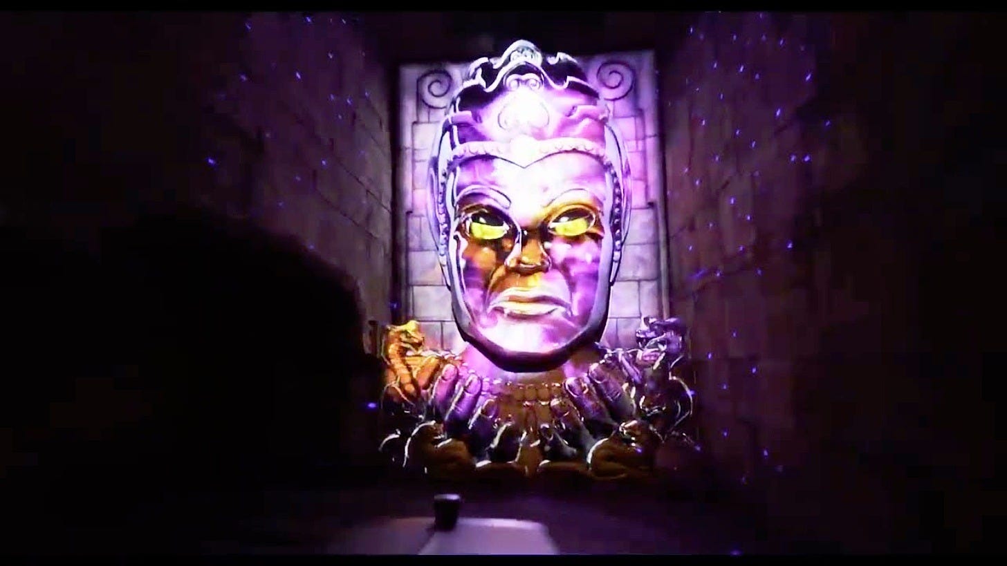 The Mara idol inside Indiana Jones Adventure at Disneyland. Image: Disney Parks on YouTube The Mara idol inside Indiana Jones Adventure at Disneyland. Image: Disney Parks on YouTube