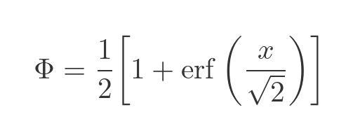 Φ and erf relationship