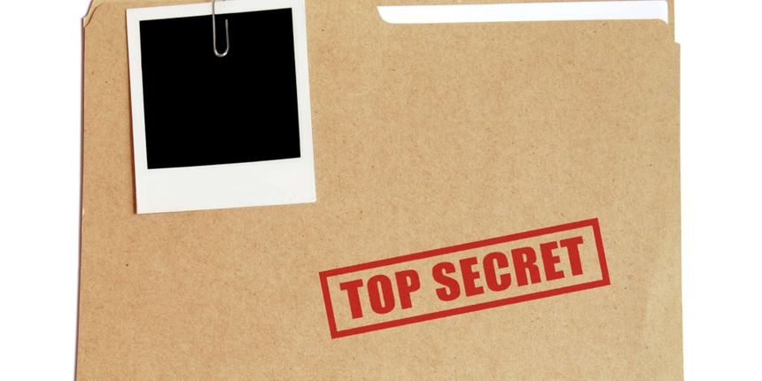 A file labeled Top Secret.