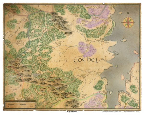 Map of Cothel