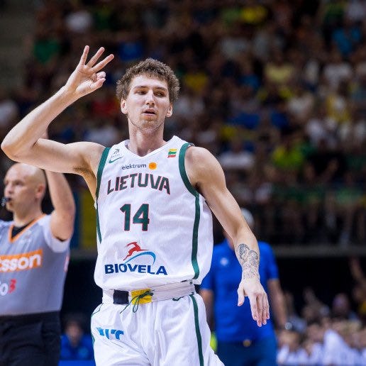 Matas Buzelis will make his debut for Lithuania this summer