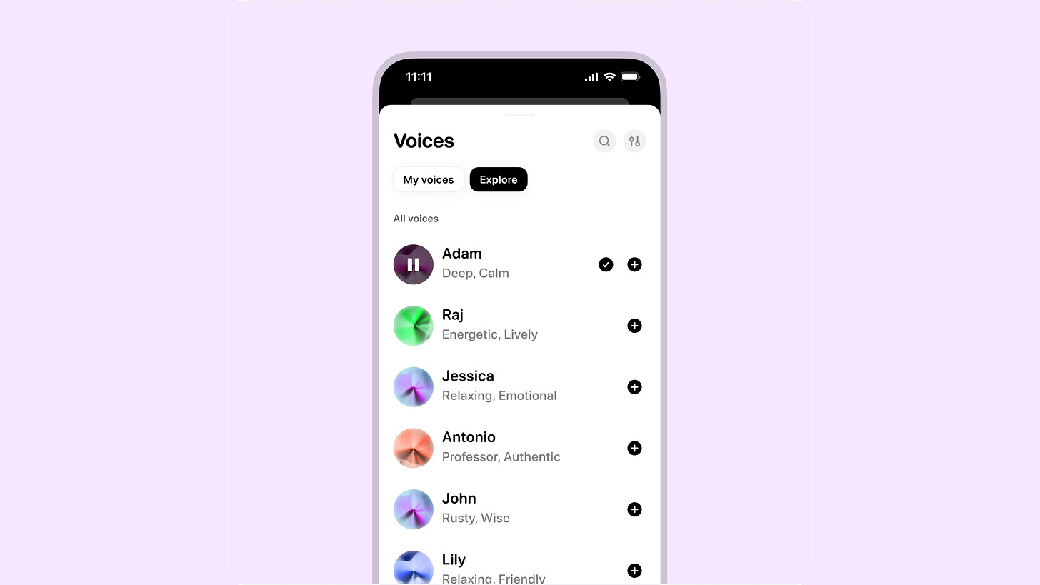 ElevenLabs releases a stand-alone voice-generation app | TechCrunch
