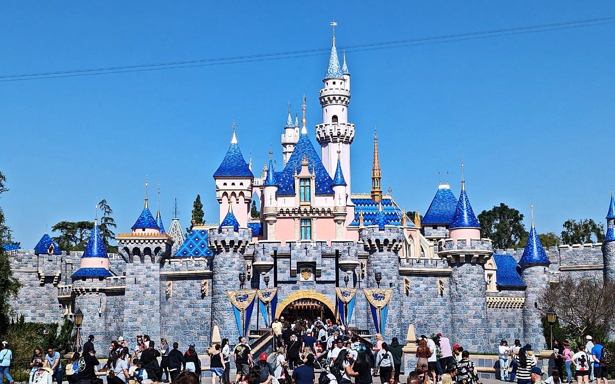 Sleeping Beauty Castle at Disneyland. Image: Parksfan1955 via Wikimedia Commons