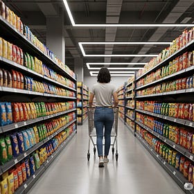 Shoppers can't resist brightly colored food and drinks. Will muted hues change our grocery buying habits?
