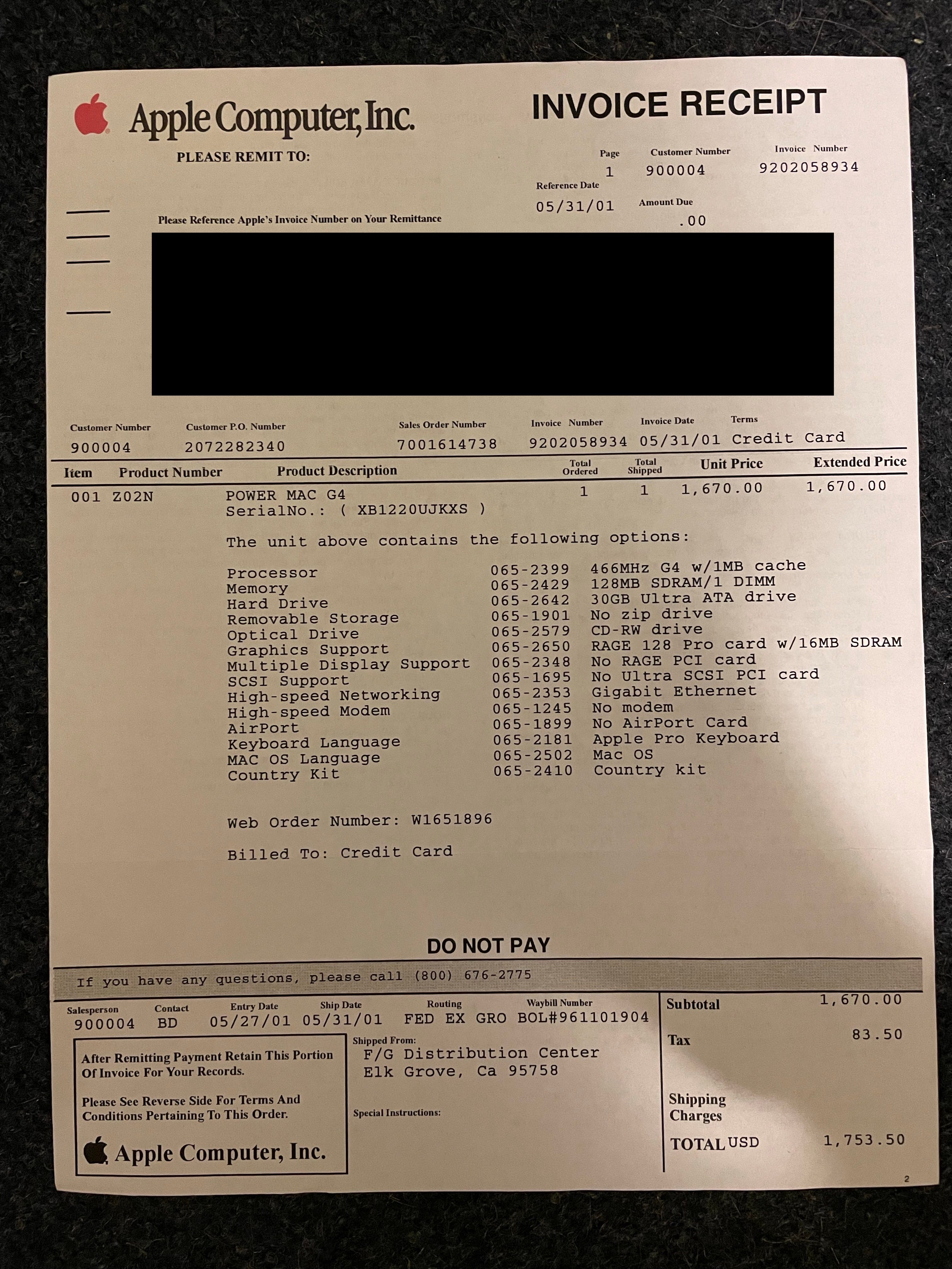 Looking at Retro Apple Receipts - by Paul Lefebvre