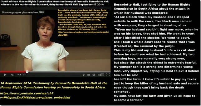 HallBernadetteTestimonyAtHumanRightsCommissionBraamfonteinSept162014aboutMurderOfHerHusband HallBernadetteTestimonyAtHumanRightsCommissionBraamfonteinSept162014aboutMurderOfHerHusband