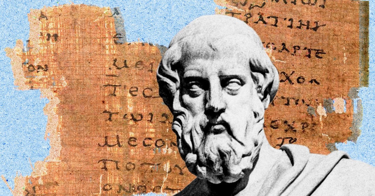 KI-Modell ergänzt beschädigte altgriechische Papyri KI-Modell ergänzt beschädigte altgriechische Papyri