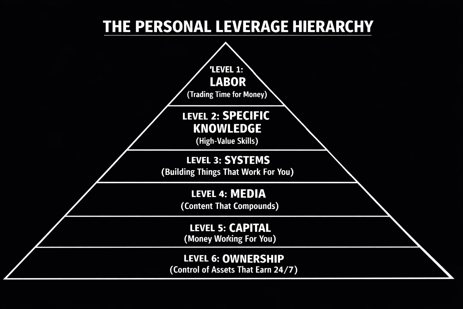 The Six Levels of Personal Leverage - by Anthony Carlton