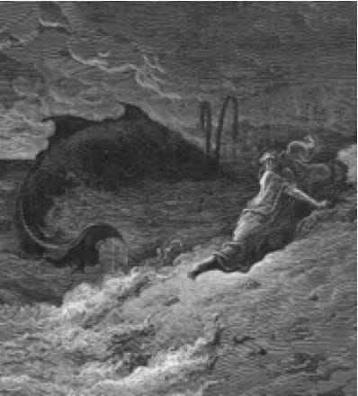 Jonah Cast Forth By The Whale, by 19th C French Artist, Gustave Doré 