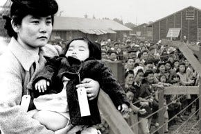 Image result for Franklin D. Roosevelt signs executive order 9066, allowing the United States military to relocate Japanese Americans to internment camps. painting Image result for Franklin D. Roosevelt signs executive order 9066, allowing the United States military to relocate Japanese Americans to internment camps. painting