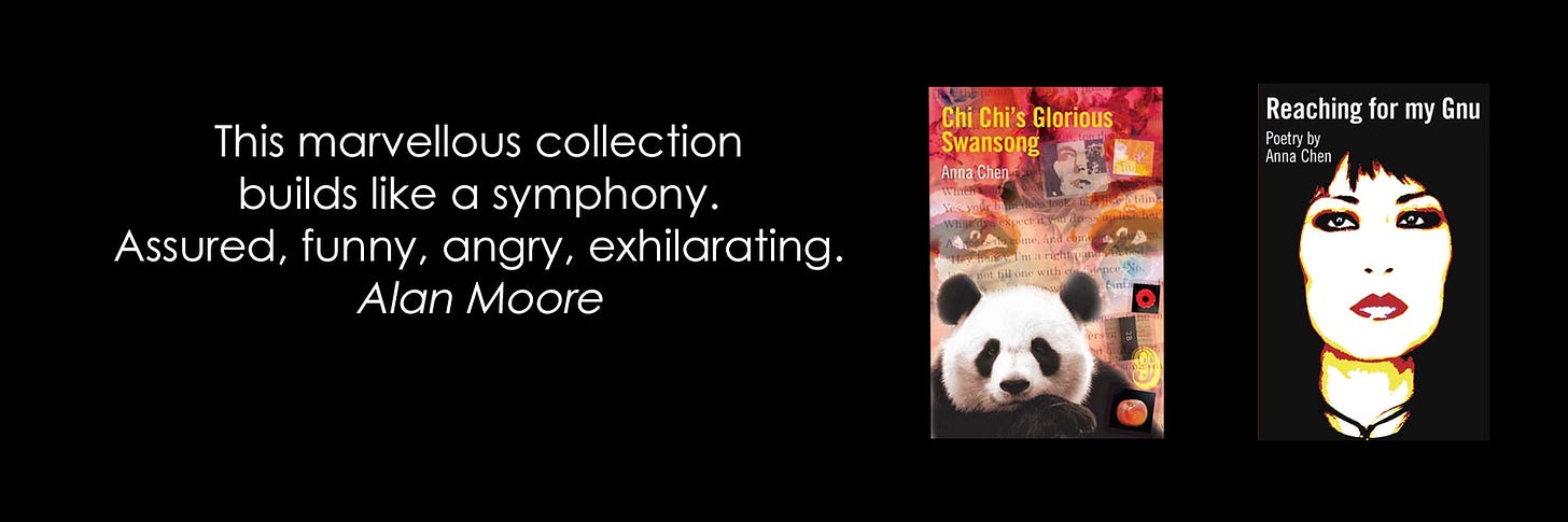 Anna Chen's poetry books published by Aaaargh! Press