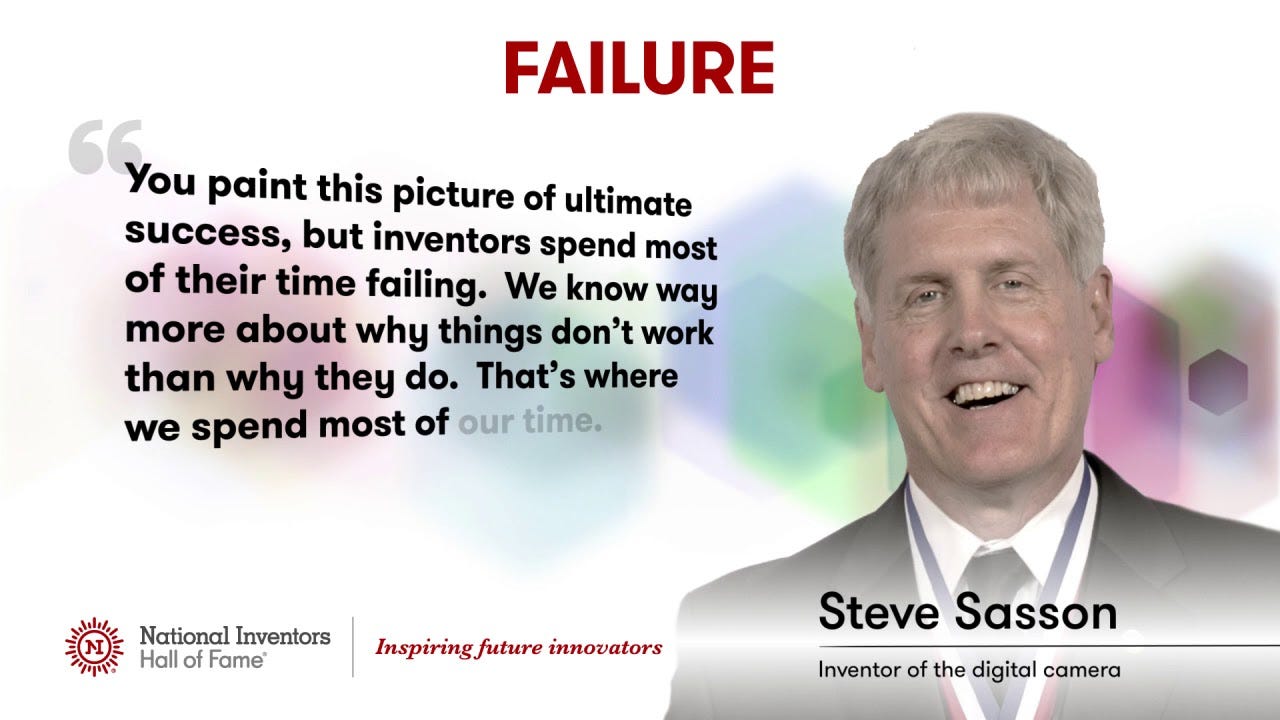 Steve Sasson 's Advice on Failure - YouTube