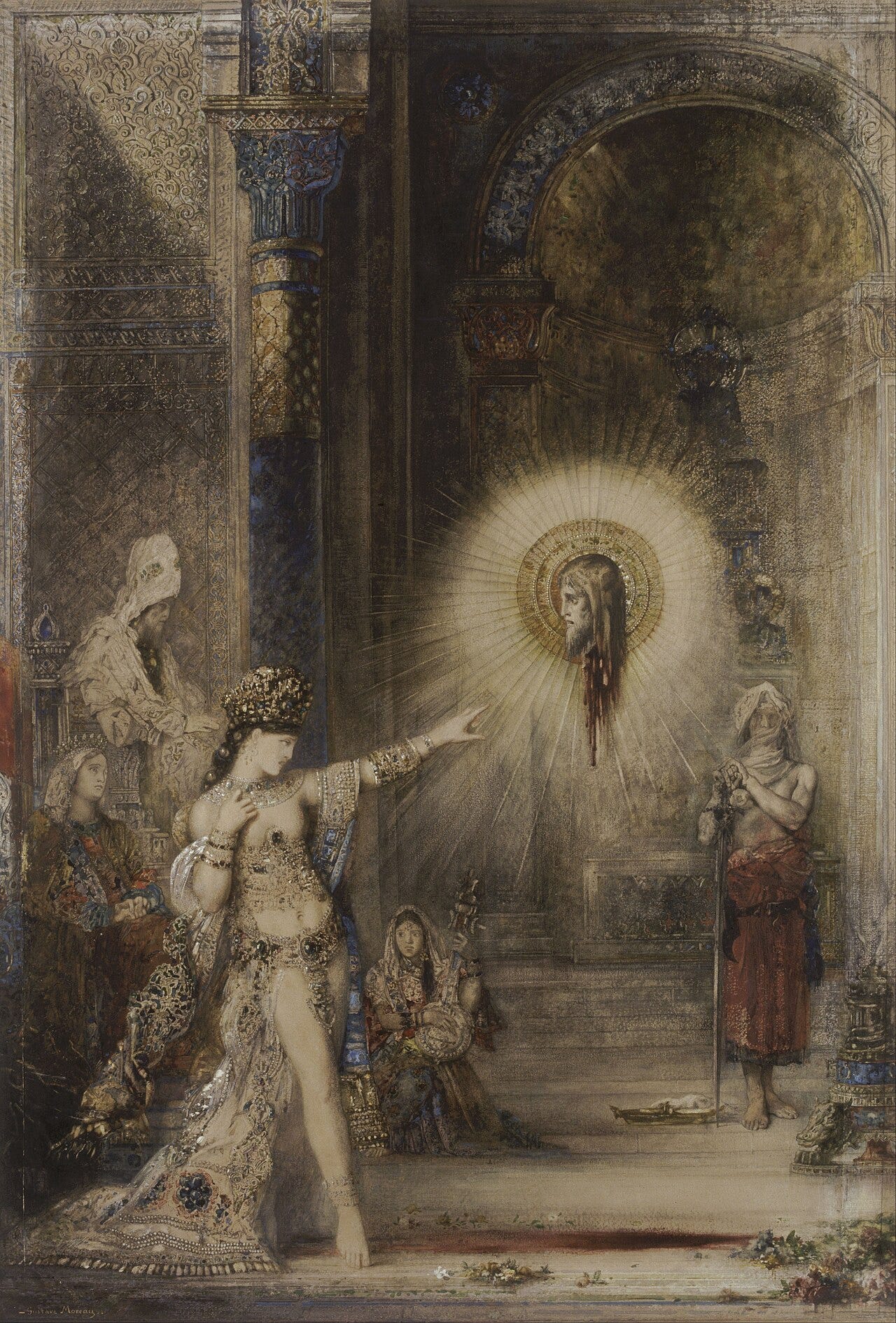 Gustave Moreau, The Apparition, about 1876 Gustave Moreau, The Apparition, about 1876