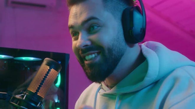 Excited Winner Champion Guy Gamer Streamer Man Winning Luck Achievement  Victory - Stock Video | Motion Array