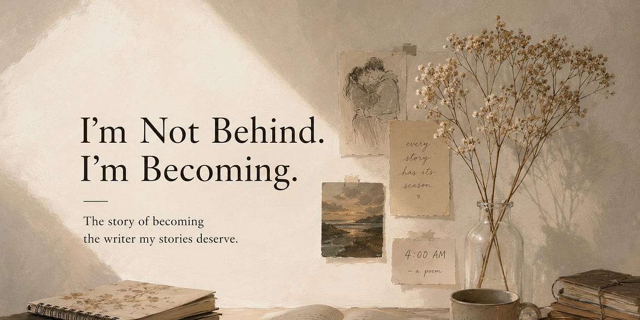 I'm Not Behind. I'm Becoming.