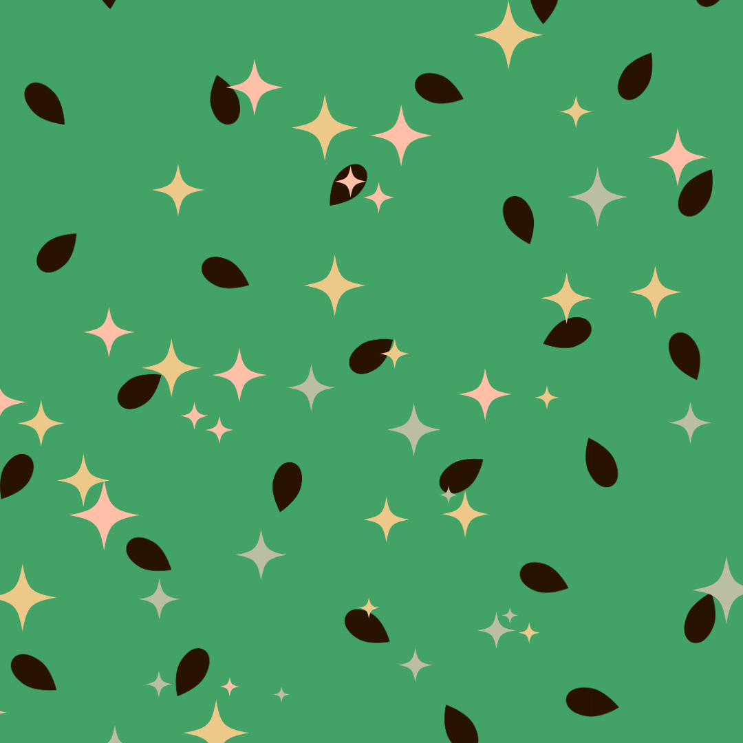 a bag of seeds and stars