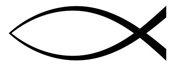 Simple black Ichthys symbol representing Christian faith and spirituality Simple black Ichthys symbol representing, Christian faith and spirituality christian meditation stock illustrations
