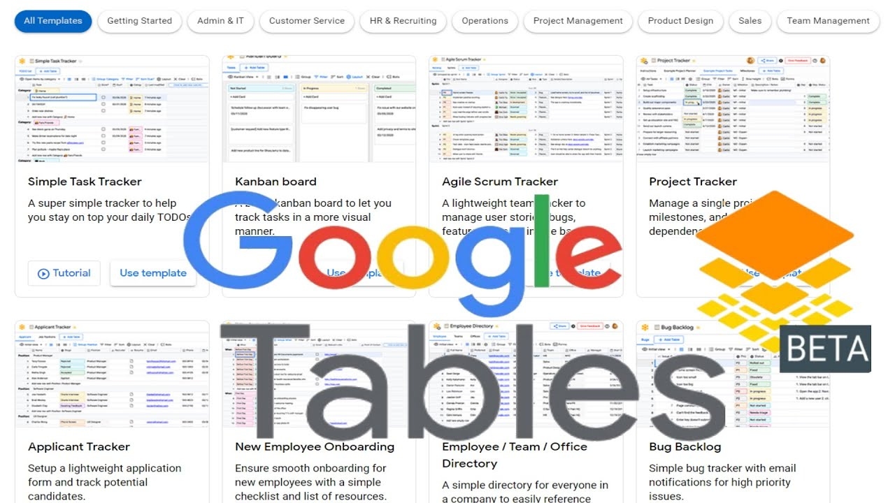 Google Tables. Моделирование любых сущностей проекта - YouTube