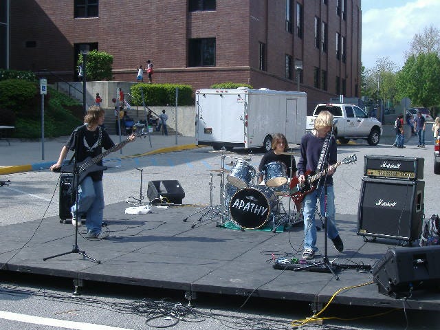 Local band Apathy plays at the Salisbury Festival, April 28, 2007. Local band Apathy plays at the Salisbury Festival, April 28, 2007.