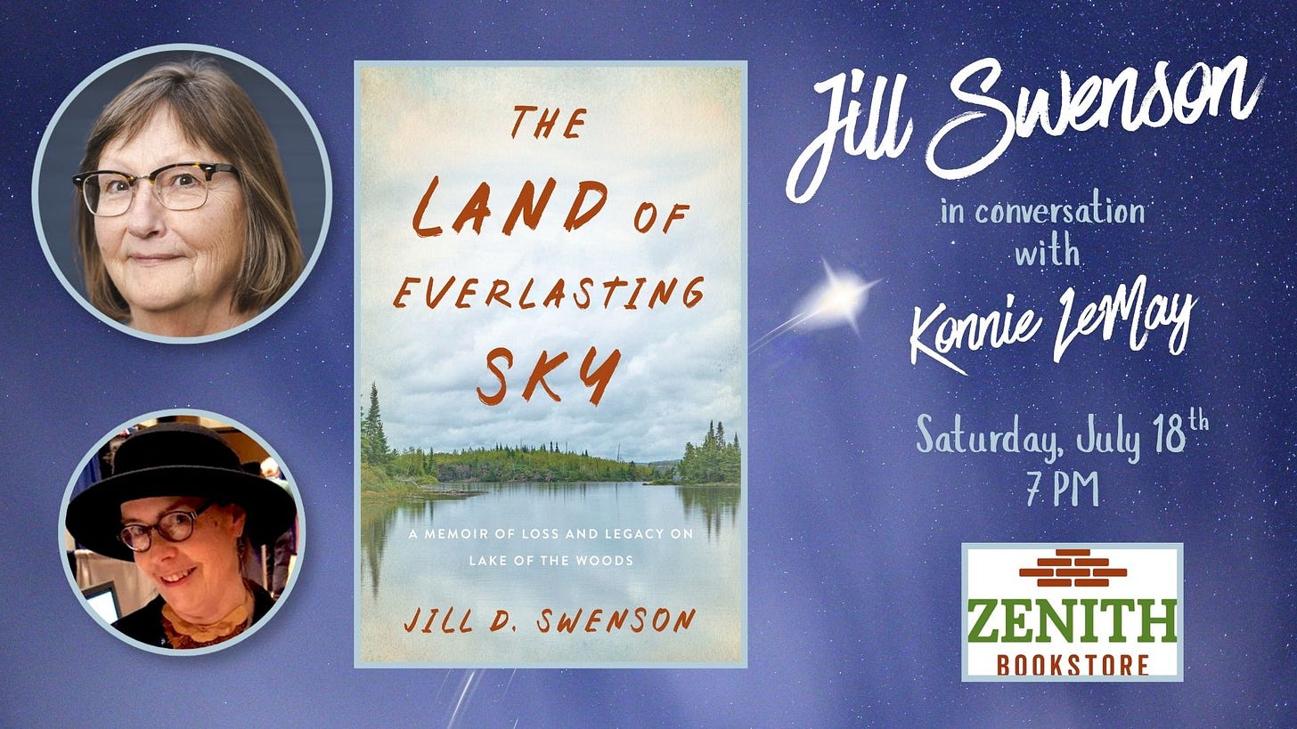 Author Jill Swenson in conversation with Konnie LeMay: The Land of Everlasting Sky