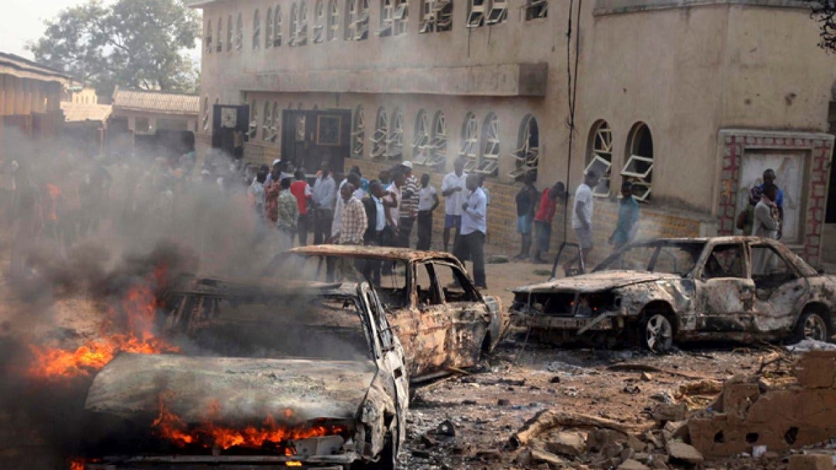 Nigeria churches hit by blasts