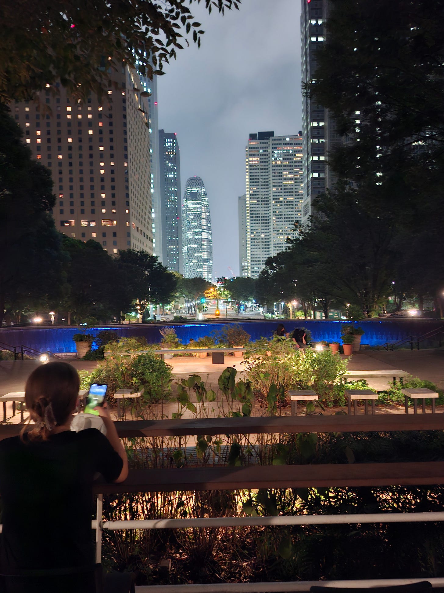 Tokyo looms, impressively