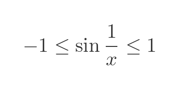 Squeeze theorem example Squeeze theorem example