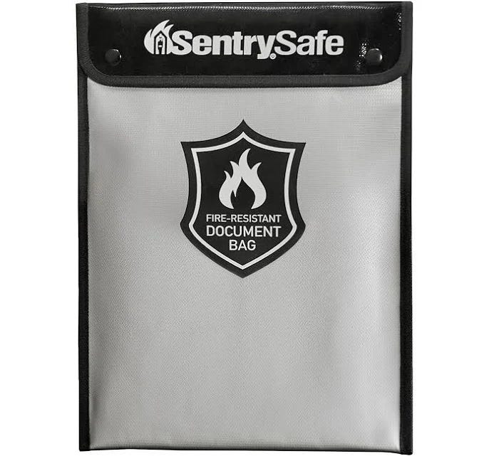 Sentry Safe Fire Resistant Document Bag