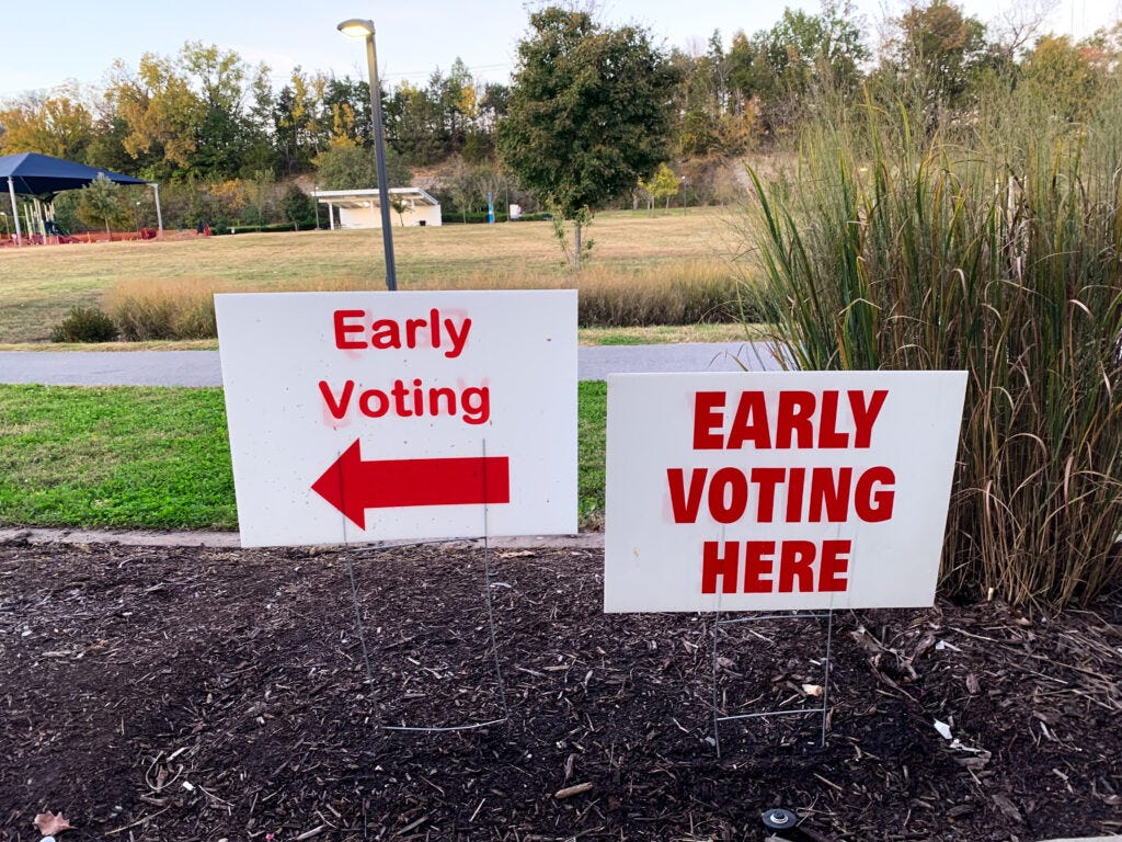 Tennessee statewide turnout down during early voting | WPLN News