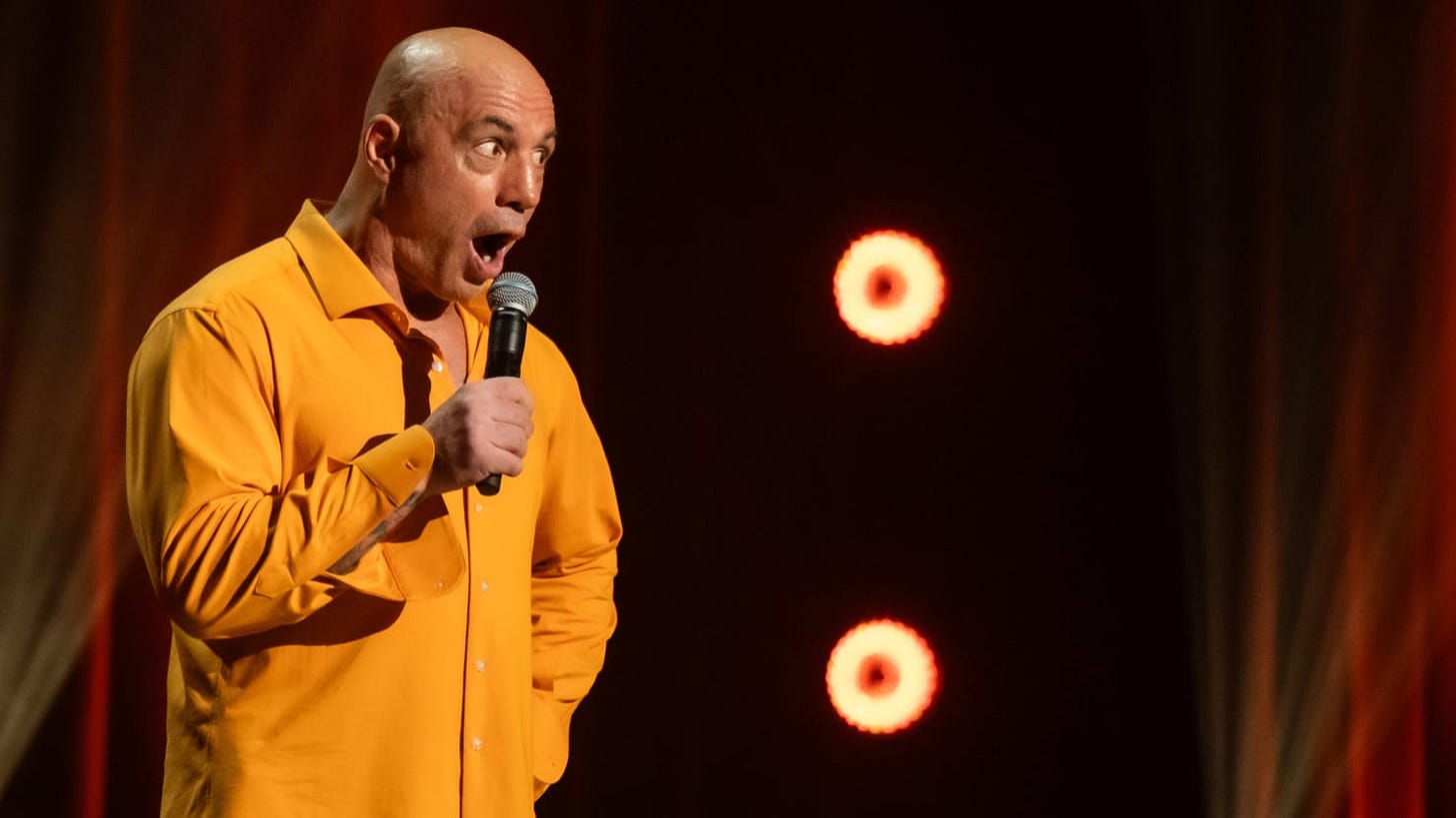 Joe Rogan Is Weirder Than J.D. Vance in Gay Sex-Obsessed Live Netflix ...