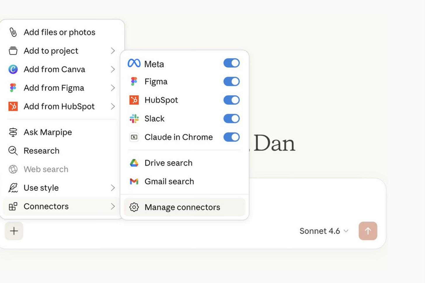 NEW – Claude connectors to Facebook Ads