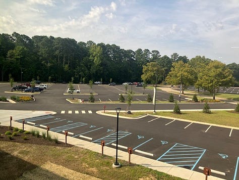 pictures of sports center parking and passport parking kiosk
