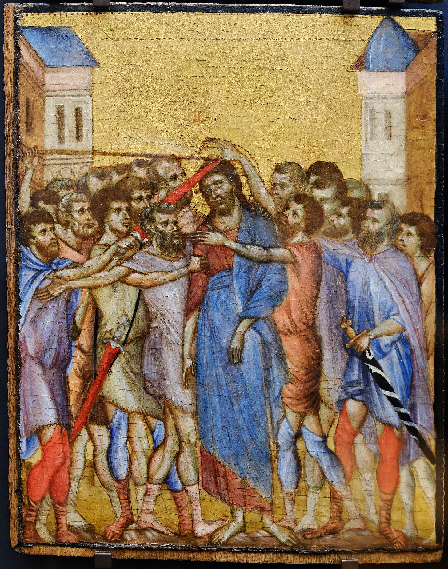 Cimabue, Christ Mocked, around 1280. Musée du Louvre, Paris, after restoration.