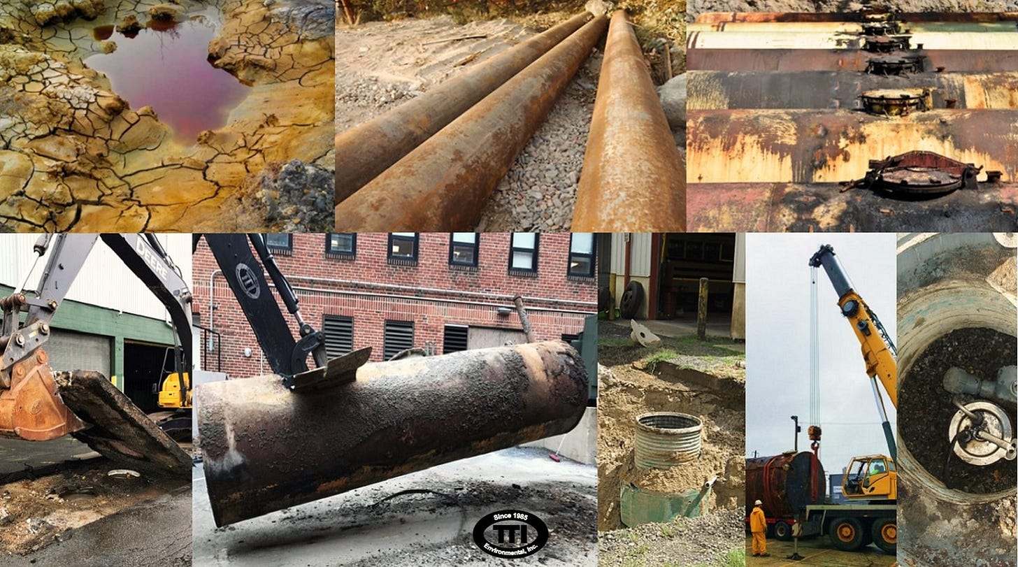 Compilation from the EPA of leaking USTs being identified and removed