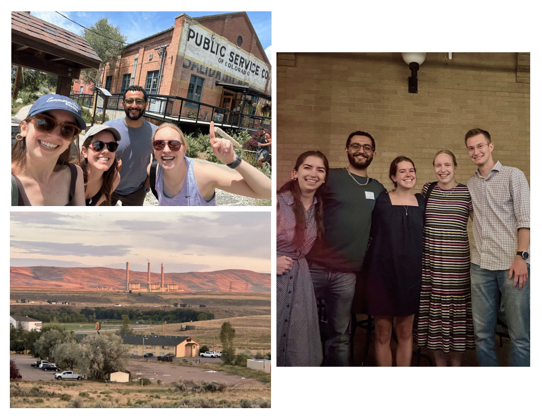 three photos of team DFP in Colorado