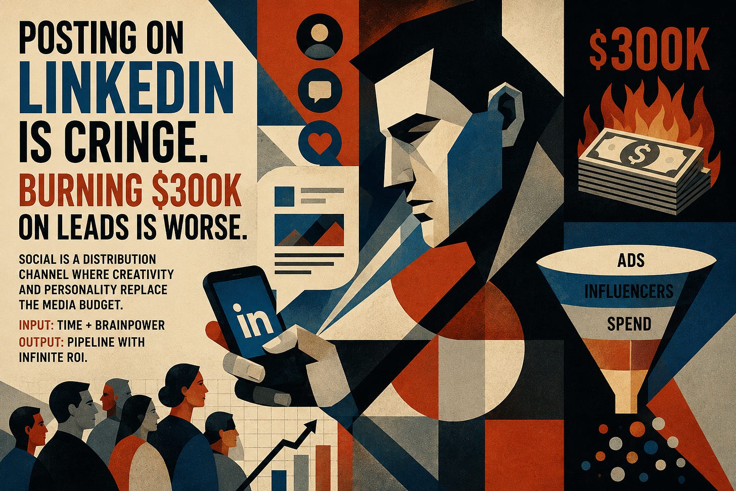 Posting on LinkedIn Is Cringe. Burning $300K on Leads Is Worse.