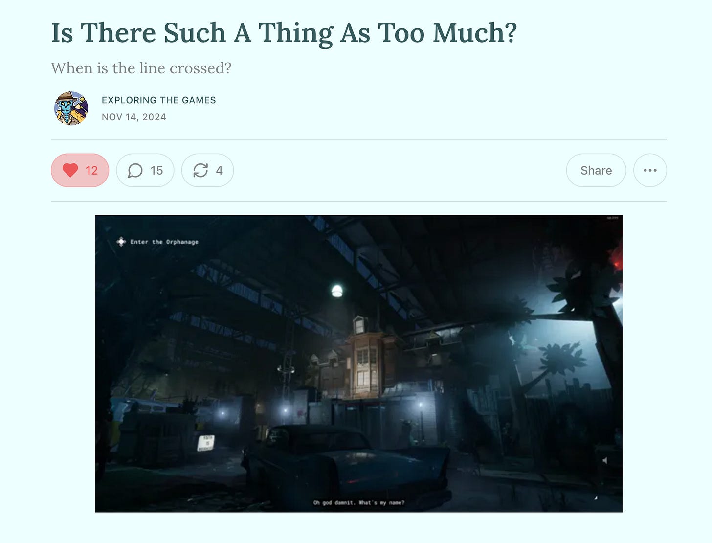 The Philosophy of In-Game Violence