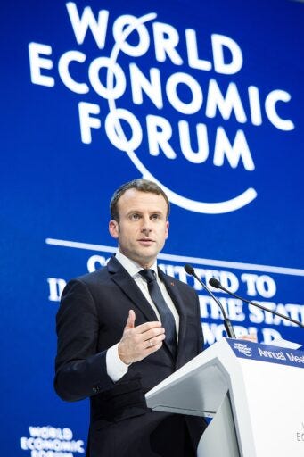 By Foundations World Economic Forum - Special Address by Emmanuel Macron, President of France, CC BY 2.0, https://commons.wikimedia.org/w/index.php?curid=67111504 natural gas now