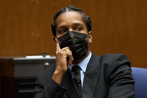 photos of A$AP Rocky, Judge Villar and Joe Tacopina