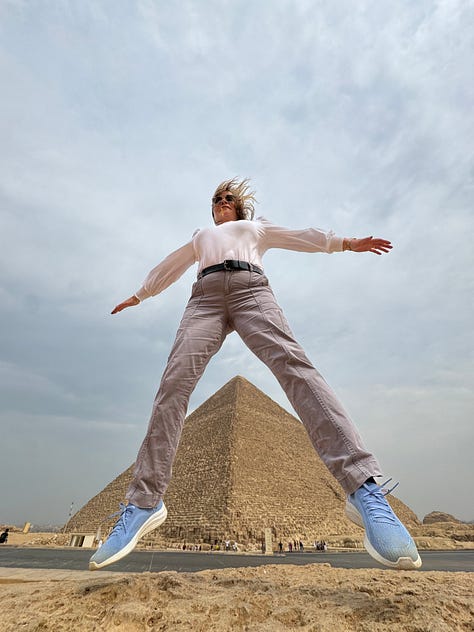 photos of Egyptian pyramids and Sphinx