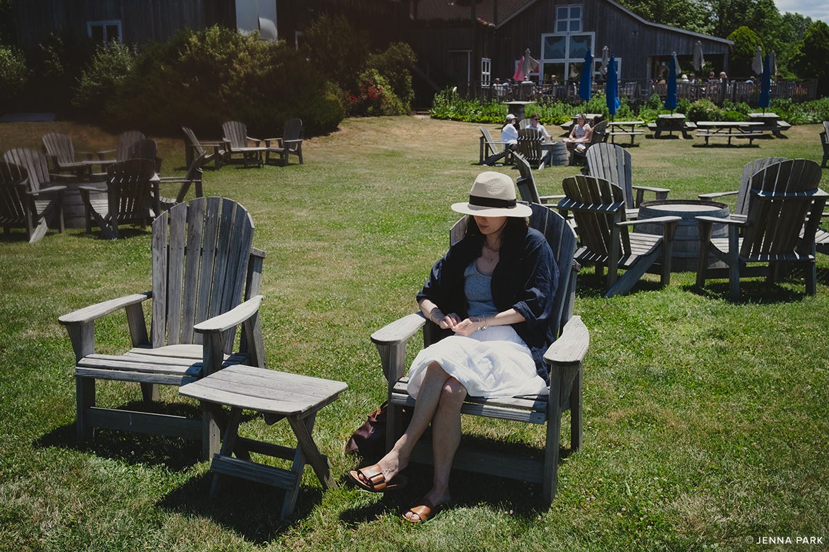 A leisure day at a winery