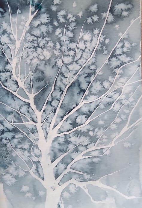 Drawings, watercolours, photos and written notes.