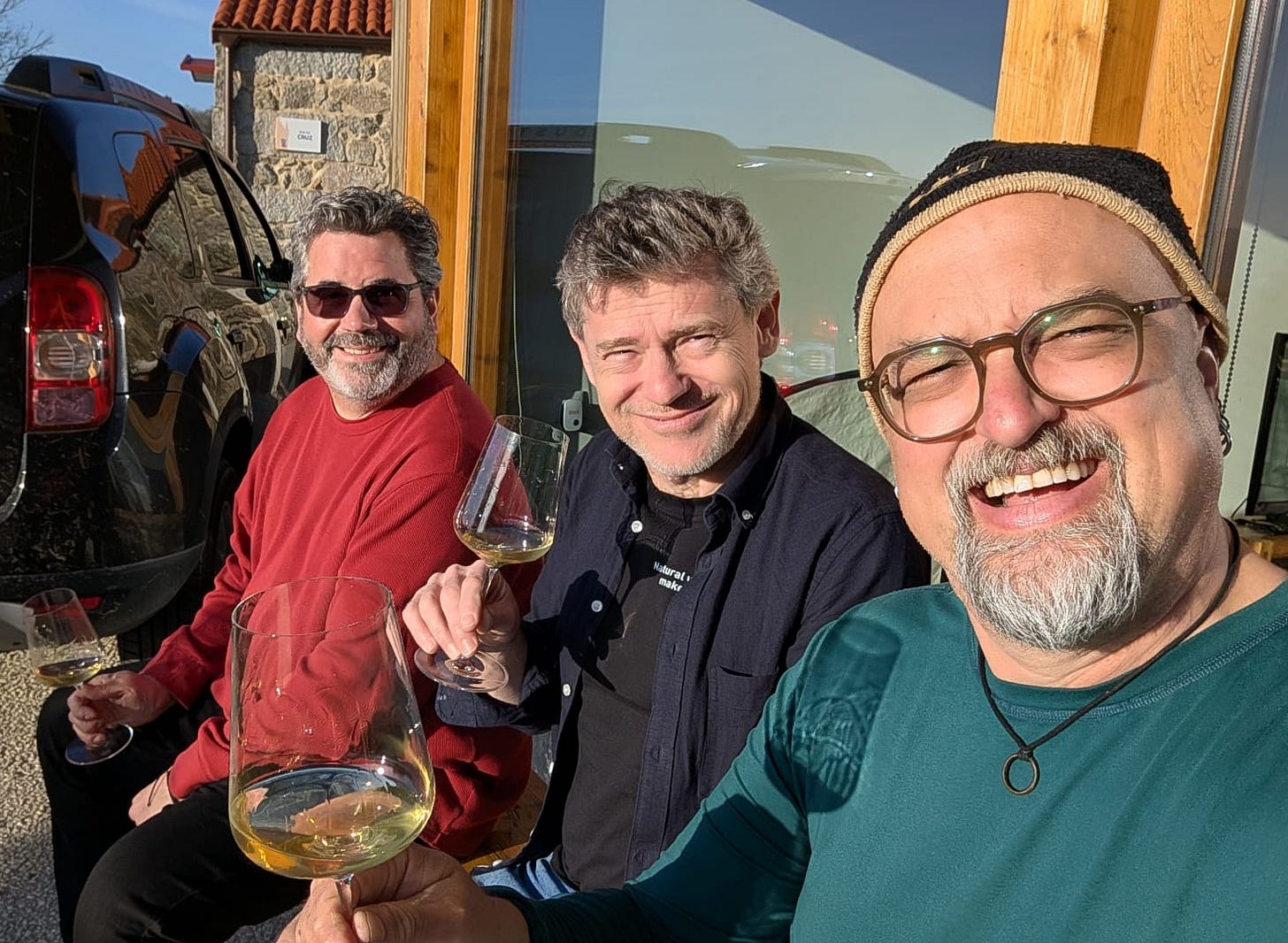 L to R: Brian Patterson, Simon J Woolf, Ryan Opaz. Photo: Ryan Opaz.