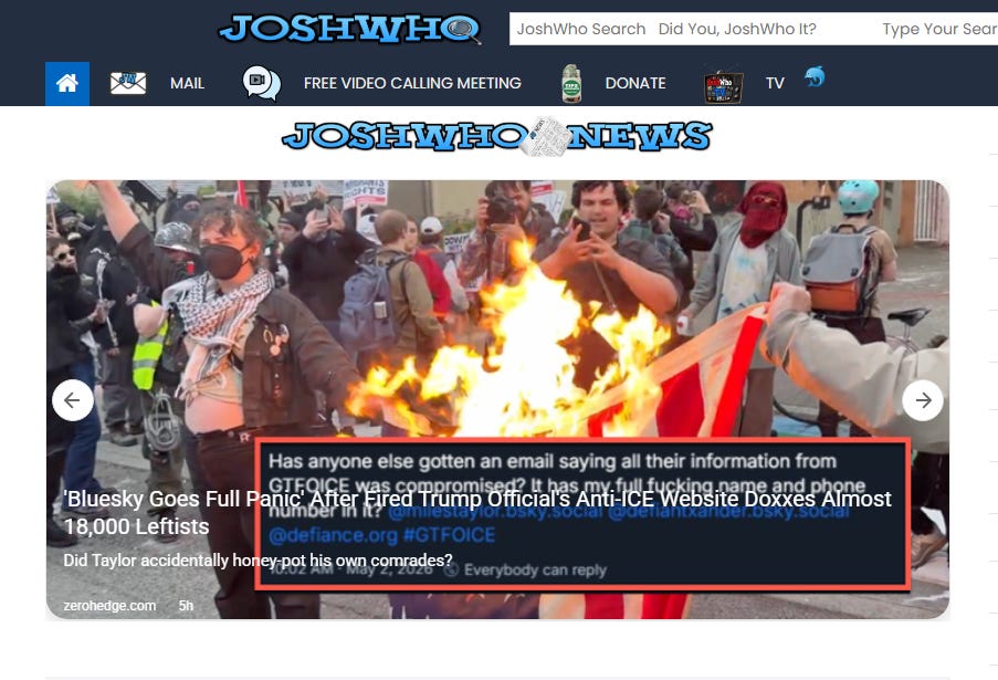 Bluesky’s anti-ICE crowd is melting down after a massive OPSEC faceplant tied to Miles Taylor’s “GTFO ICE” site – nearly 18,000 activists EXPOSED