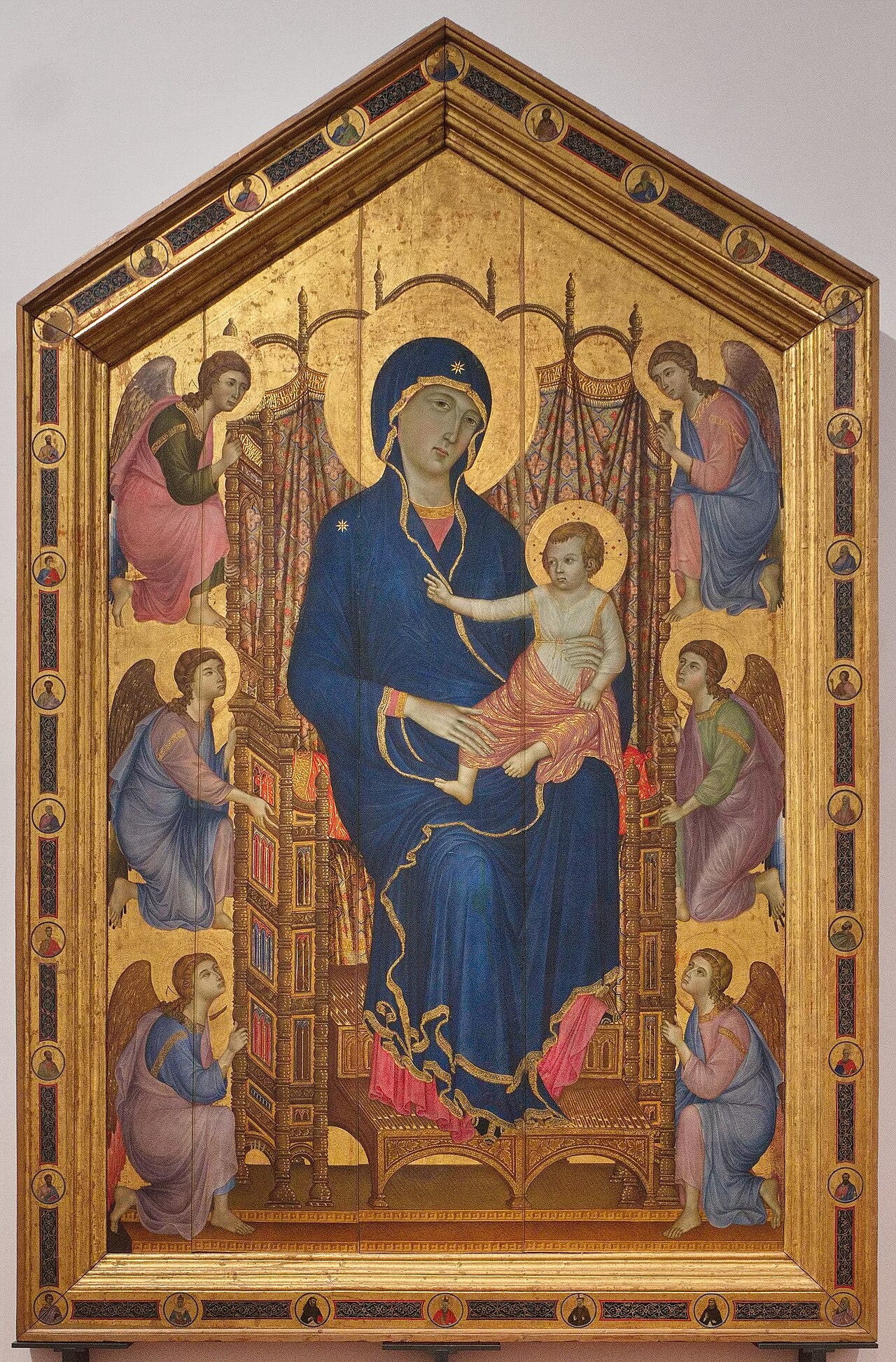 the Rucellai Madonna by Duccio the Rucellai Madonna by Duccio