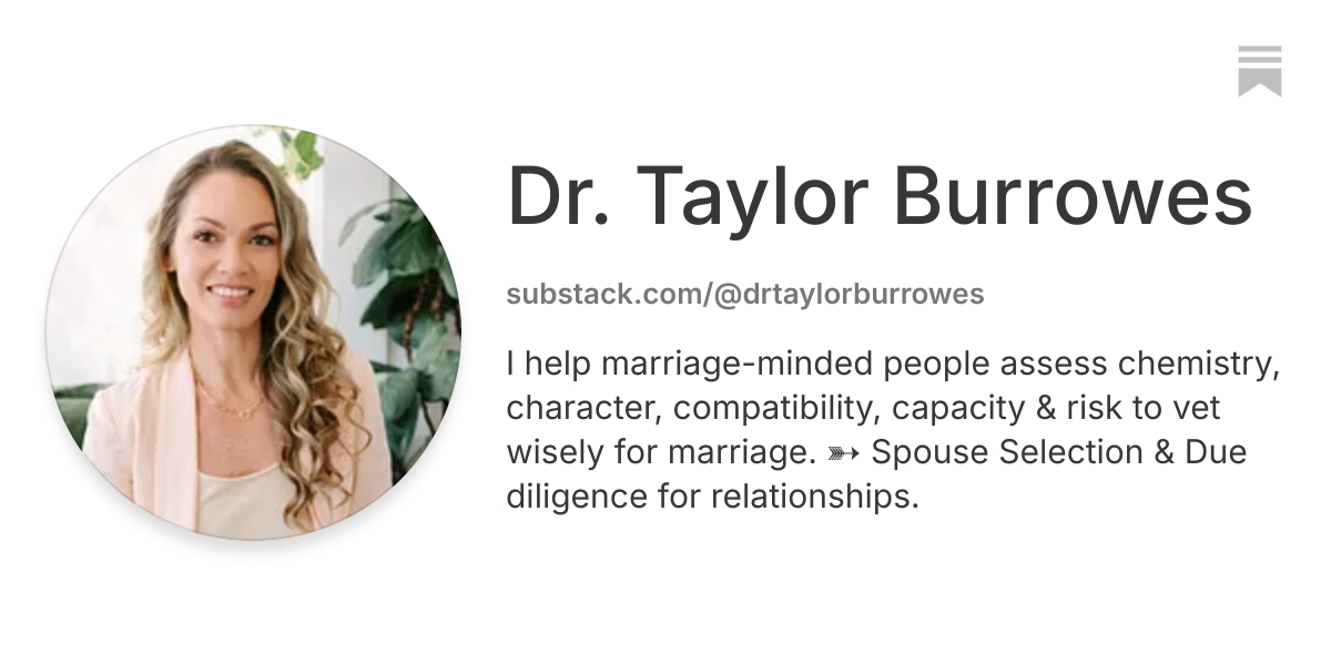 Dr. Taylor Burrowes | Substack