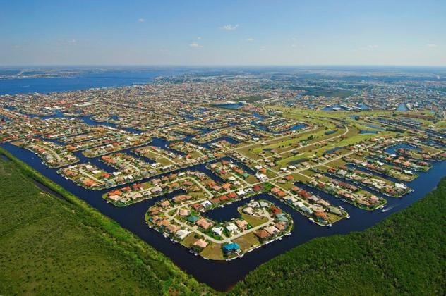 Punta Gorda Isles View to Northeast